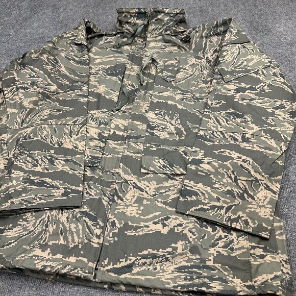 PARKA ALL-PURPOSE ENVIRONMENTAL CAMOUFLAGE APECS AIR FORCE TIGER STRIPE M LONG - Picture 2 of 10